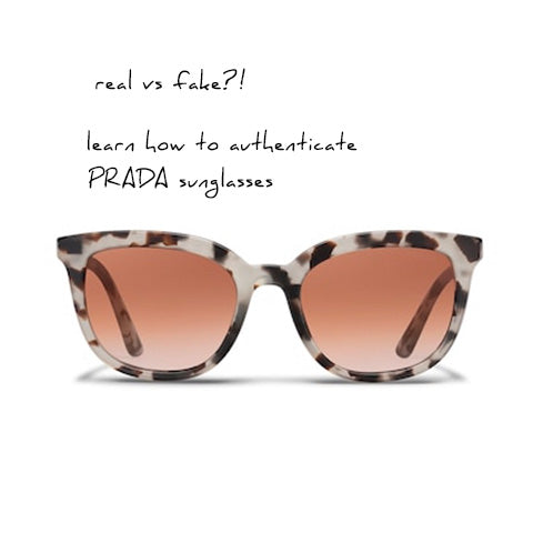 Original vs replica Prada Sunglass. How to spot fake Prada Symbole eyewear  