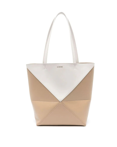 LOEWE Neutral Puzzle Leather Shoulder Bag