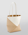 LOEWE Neutral Puzzle Leather Shoulder Bag