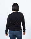 6397 Clothing Medium Black Silk Pullover Sweater