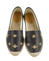 GUCCI Calfskin Bee Star Embroidered Espadrilles