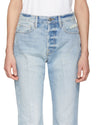 FRAME Blue Rigid Re-Release Le Crop Flare Jeans