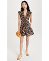 Lexi Cutout Mini Dress floral plunging v-neck