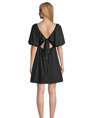 Cut Out Back Tie Mini Dress