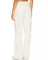 Wide Leg Trousers In Off White Denim