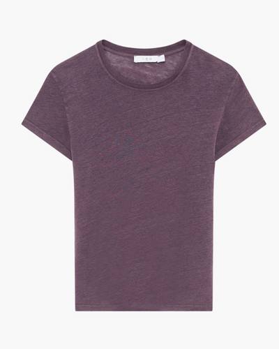 Third Round-Neck Linen T-Shirt