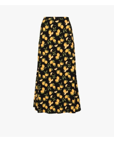 Bea Midi Skirt in Lemon Drop