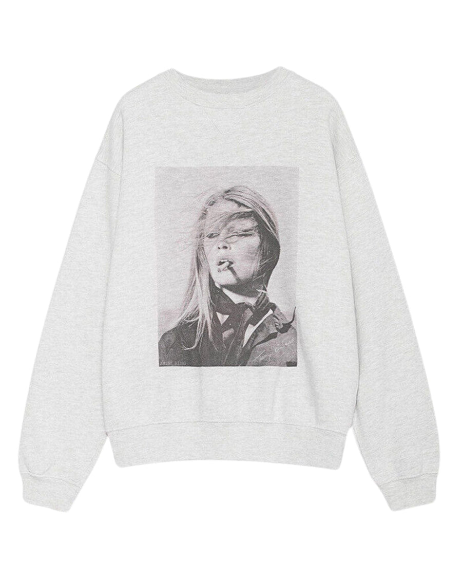 Bridgett Bardot Gray Graphic Sweatshirt