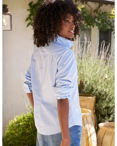 Barry Tailored Button Up Shirt in French Blue