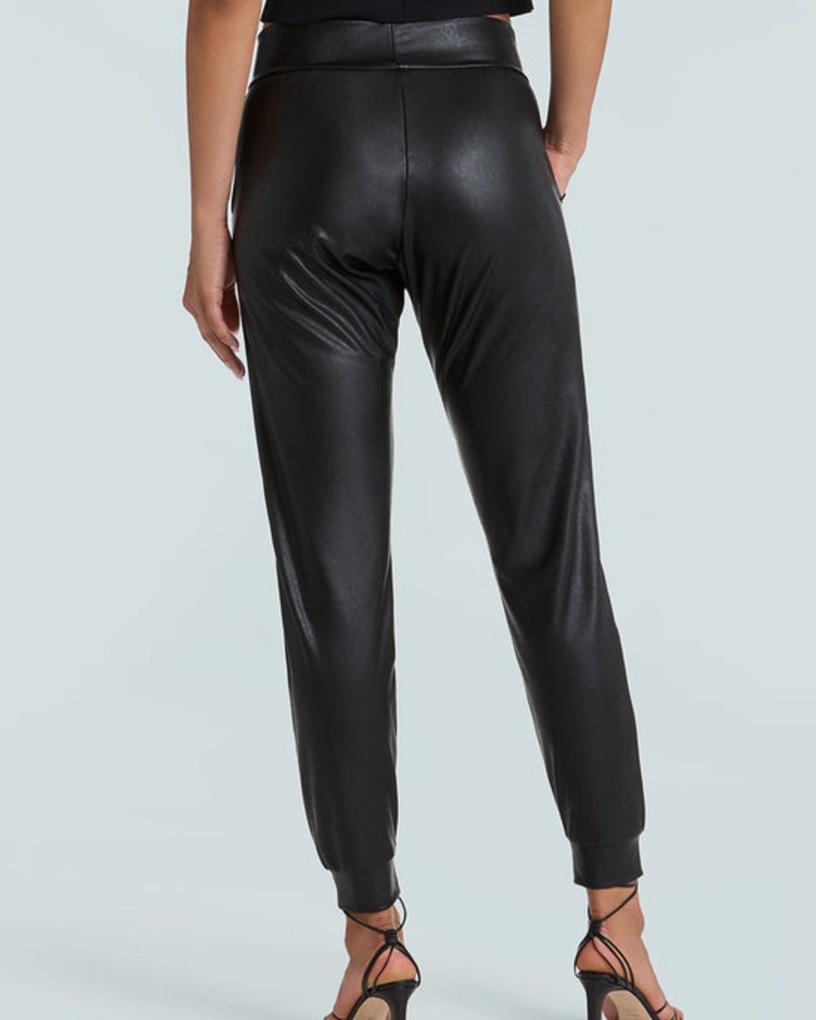 Faux Leather Jogger