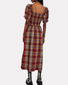 The Savanna Plaid Midi Dress