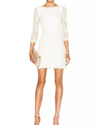 DVF Zarita Ivory Stretch Lace Dress