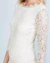 DVF Zarita Ivory Stretch Lace Dress