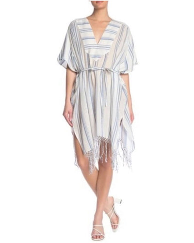 Striped Cotton Gauze Cover Up Dress