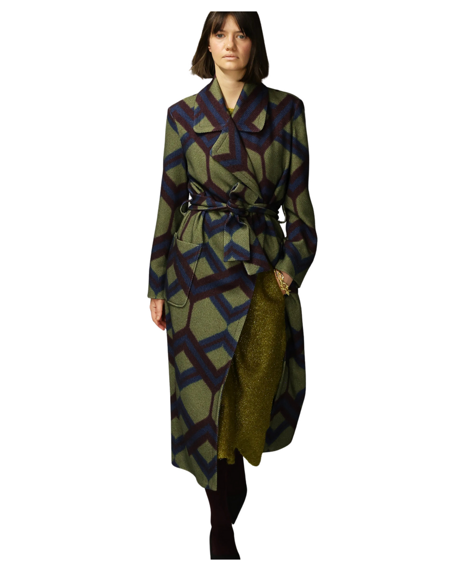 Double Face Belted Long Coat