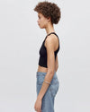 Cropped Ribbed Knit Tank