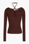 A.L.C. Clothing Small A.L.C. Annabelle Cutout Ribbed-Knit Top