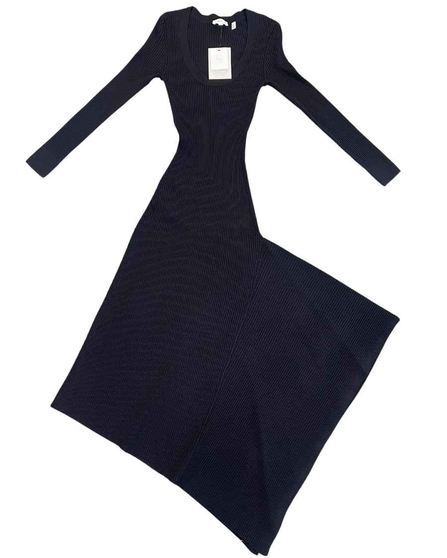 A.L.C. Clothing Small Asymmetrical Hem Ribbed Dress