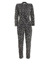 A.L.C. Clothing XS Kieran Leopard Silk Crepe Jumpsuit