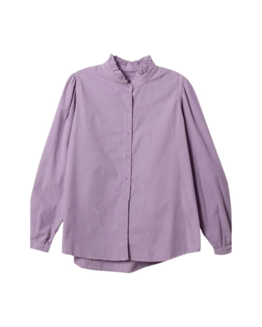 A Shirt Thing Clothing Large Peggy Baby Cord Shirt In Lilac