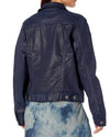 Adriano Goldschmied Clothing Small Navy Coated Denim Jacket