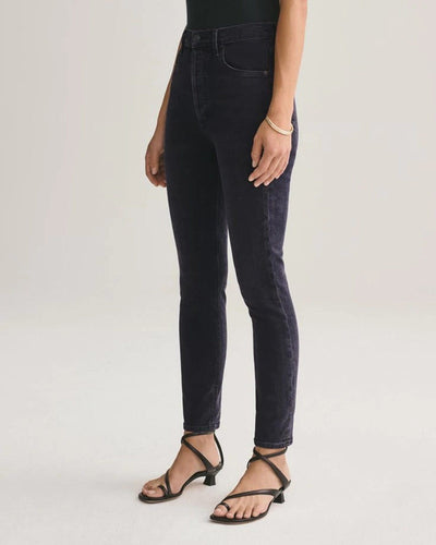 AGOLDE Clothing XXS | US 24 High-Rise "Nico" Skinny Jeans in Black