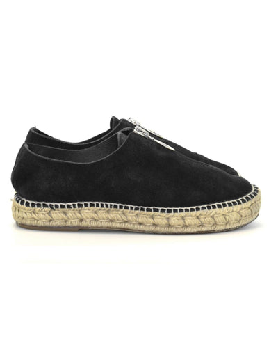 Alexander Wang Shoes Medium | 7 "Devon" Round Toe Espadrille Zip Up Micro Platform