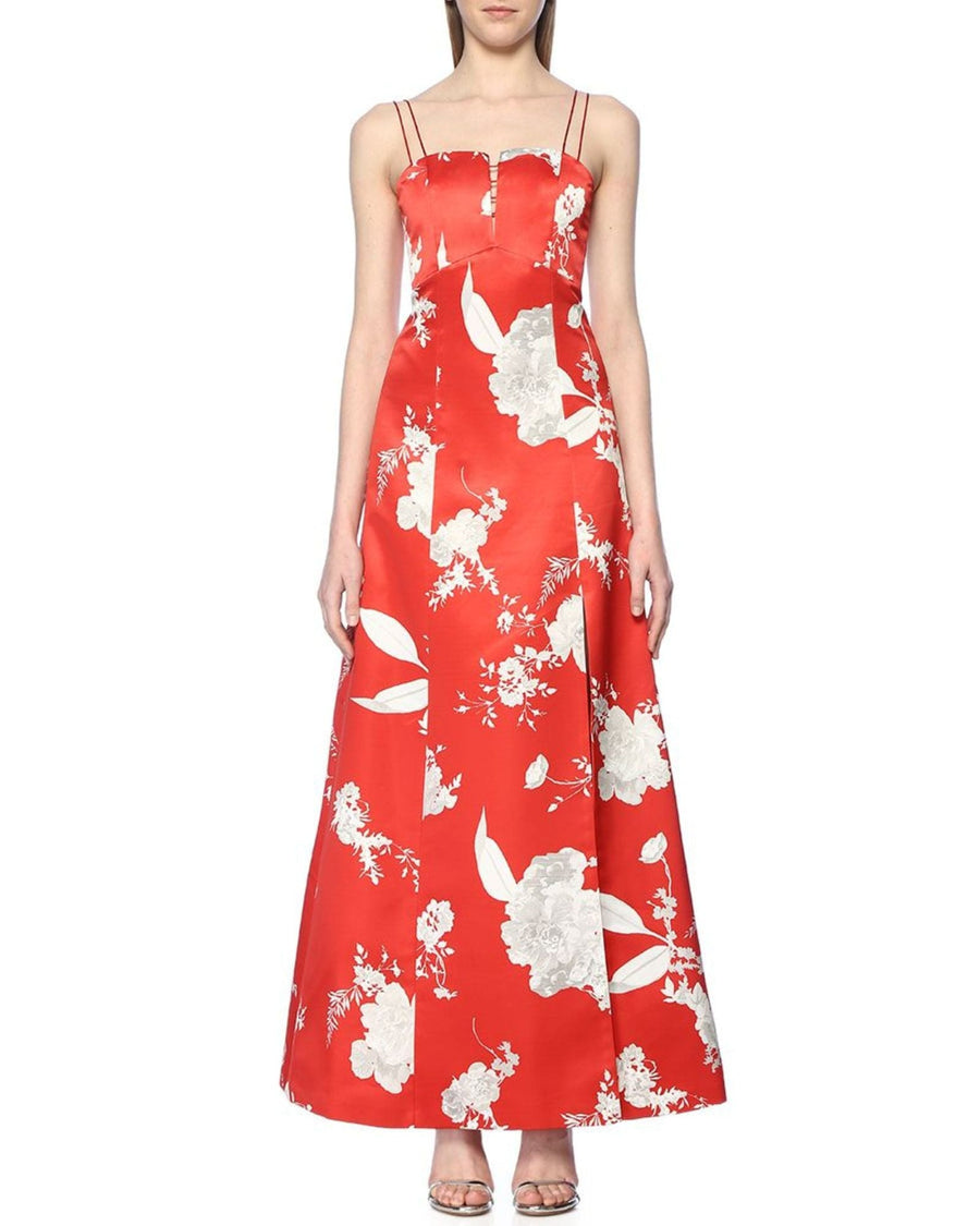 Alice + Olivia Clothing Large | US 10 Alice + Olivia Rai Bustier Floral-Print Evening Gown