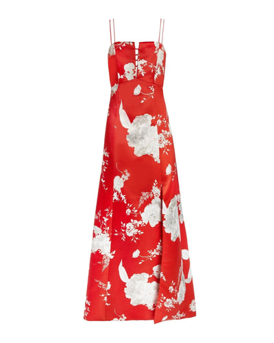 Alice + Olivia Clothing Large | US 10 Alice + Olivia Rai Bustier Floral-Print Evening Gown