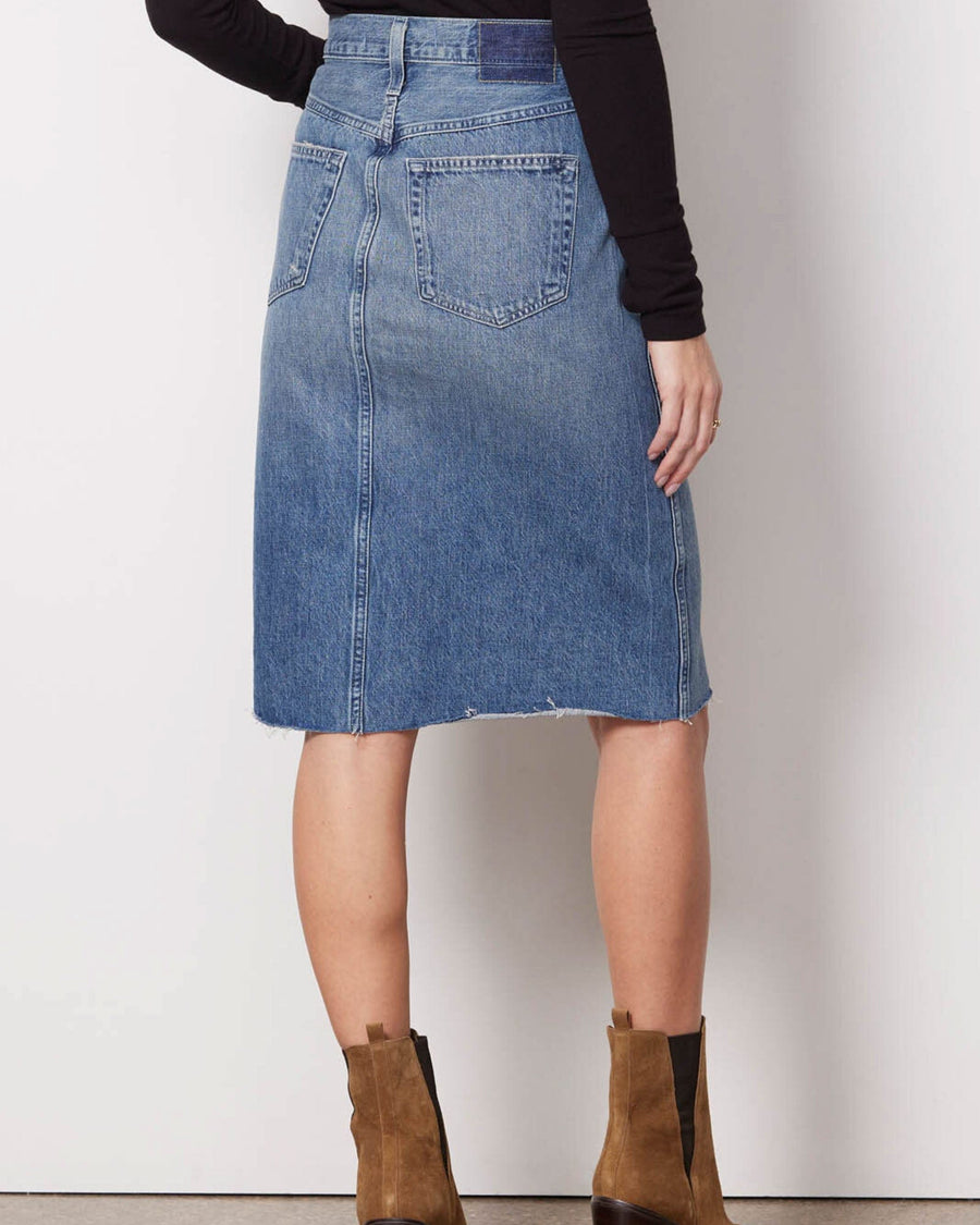 AMO Clothing Small | US 26 "Welder" Denim Skirt