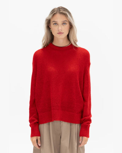 APIECE APART Clothing XS Apiece Apart Tissue Weight Sweater in Red