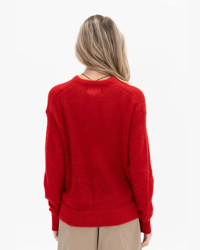 APIECE APART Clothing XS Apiece Apart Tissue Weight Sweater in Red