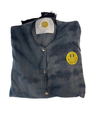 AQC Clothing Small Vintage Cashmere Smiley Cardigan