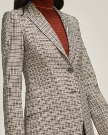 ARGENT Clothing Small | US 4 Plaid Blazer