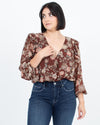 ASTR the Label Clothing Small Floral Chiffon Bodysuit