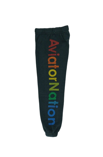 Aviator Nation Clothing Small Logo Sweatpants Charcoal