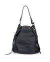 Balenciaga Bags One Size Black Leather Bucket Bag