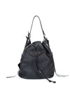 Balenciaga Bags One Size Black Leather Bucket Bag