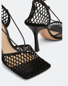 Bottega Veneta Shoes Large | US 40 I IT 10 Bottega Lace-Up Leather Trimmed Mesh Pumps