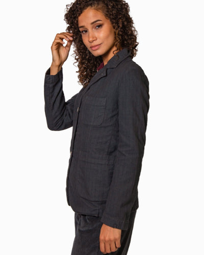 BSBEE Clothing Medium Navy "Pampa" Blazer in "Fog"