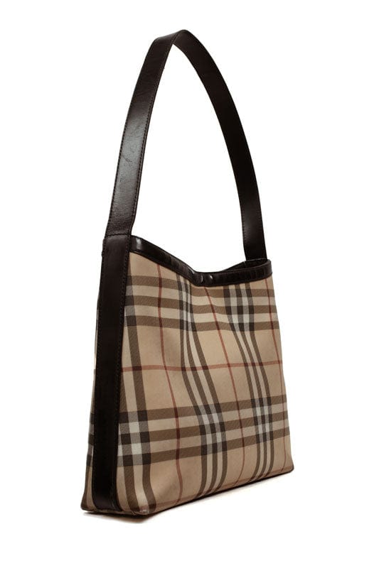 Medium Coated Canvas Nova Check Tote – Opulent Habits