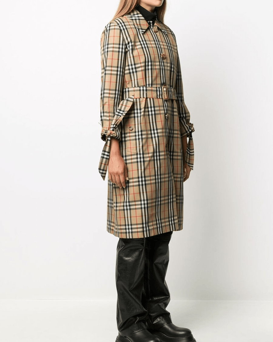 Burberry London Clothing Small | US 4 Vintage Check Car Coat