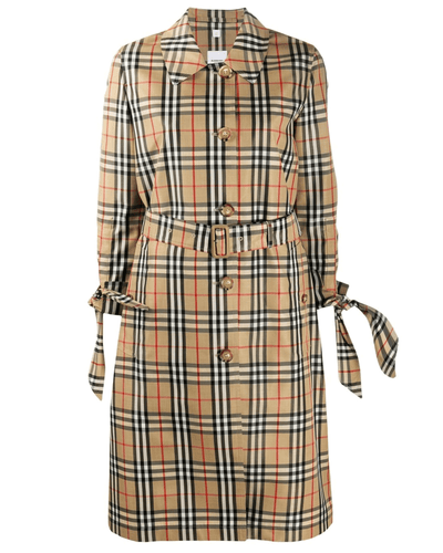 Burberry London Clothing Small | US 4 Vintage Check Car Coat