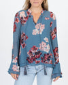 byTiMo Clothing XS Floral Ruffle Cuff Blouse