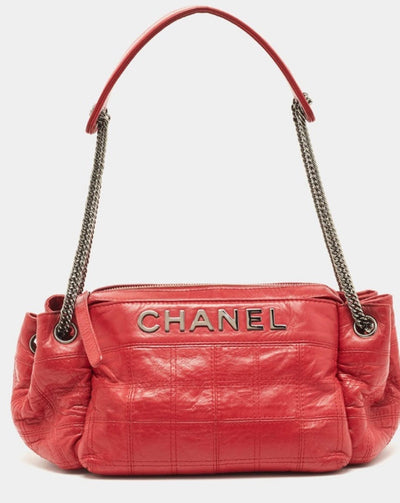 Chanel Bags One Size Chanel Red Bar Quilted Leather Lax Accordion Bag