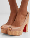 Christian Louboutin Shoes Small | US 6 "Dona Anna" in "Nude/Natural" Platform Sandals