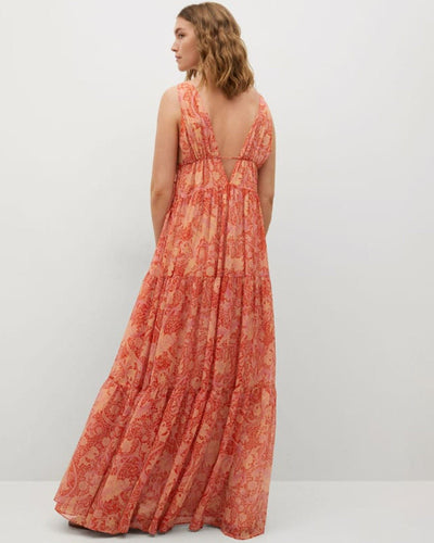 CHUFY Clothing Medium | US 6 x Mango "Dedalera" Maxi Dress