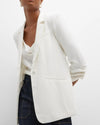 Cinq a Sept Clothing Small | 6 "Khloe Crepe Ruched" Blazer