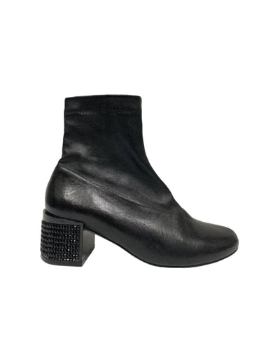 Clergerie Shoes Small | EU 36 Clergerie Black Leather Bead Studded Ankle Boots