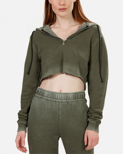 Cotton Citizen Clothing Small "Brooklyn" Cropped Hoodie & Sweats Set